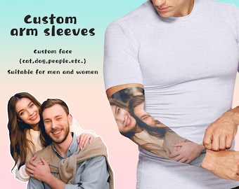 Personalized ARM Sleeve,Custom Arm Sleeves,Sun Sleeves for Men and Women,Sports Arm Sleeves,Compression Arm Cover,Made in USA