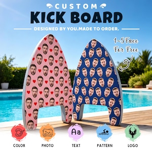 Aangepaste zwemplank, gepersonaliseerde foto zwemplank, aangepaste foto zwemplank voor zwembad strand, grappig cadeau voor vriend echtgenoot
