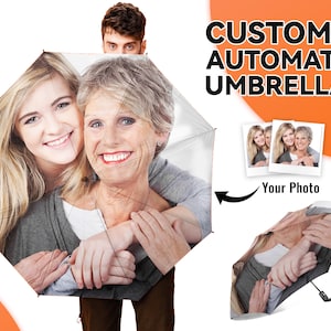 Put Your Face on Custom Umbrella Custom Umbrella Photo Automatic Umbrella Face Photo Umbrella Personalized Umbrella Umbrella with Picture