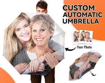 Put Your Face on Custom Umbrella Custom Umbrella Photo Automatic Umbrella Face Photo Umbrella Personalized Umbrella Umbrella with Picture