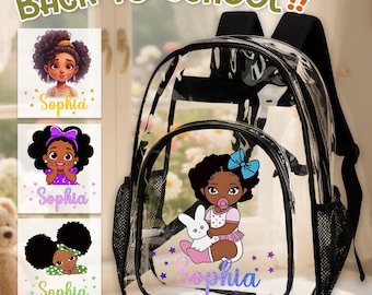 Custom Clear Backpack Personalized Book Bag With Name Gift Custom Name School Bag Back to School Gift Backpacks Custom Backpack 2025