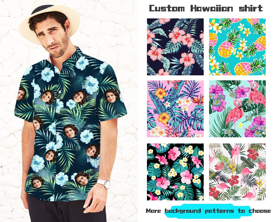  Fuck Letter Pattern Men Hawaiian Shirt Short Sleeve