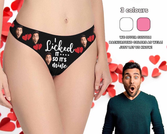 Custom Face Women Briefs Slut Panties Personalize Briefs Wife Sexy Lingerie  Gift for Her/wife/bride Bachelorette Party Bride Panties 