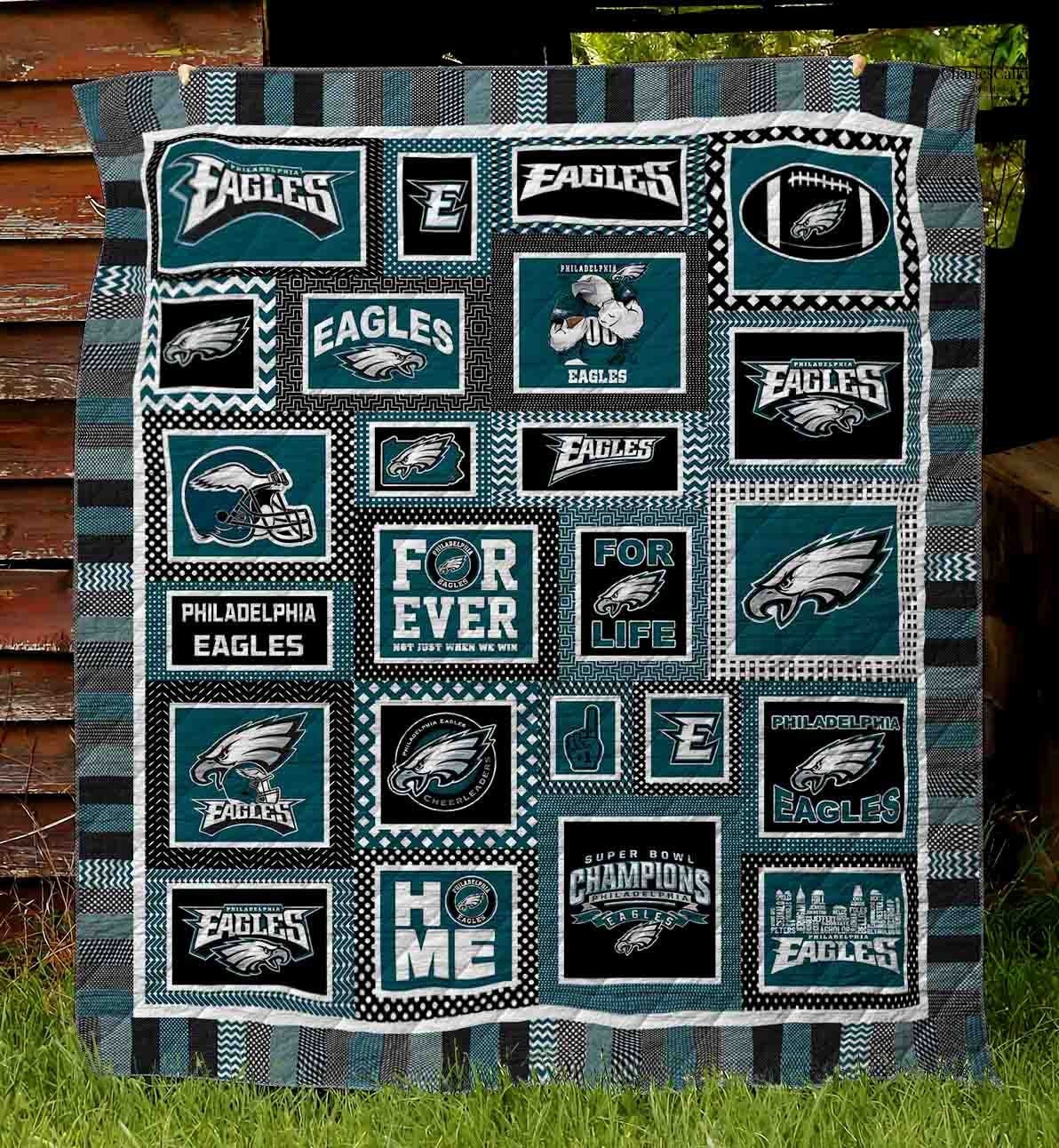 Philadelphia Eagles V2 Quilt Blanket Nfl Football Bedding | Etsy