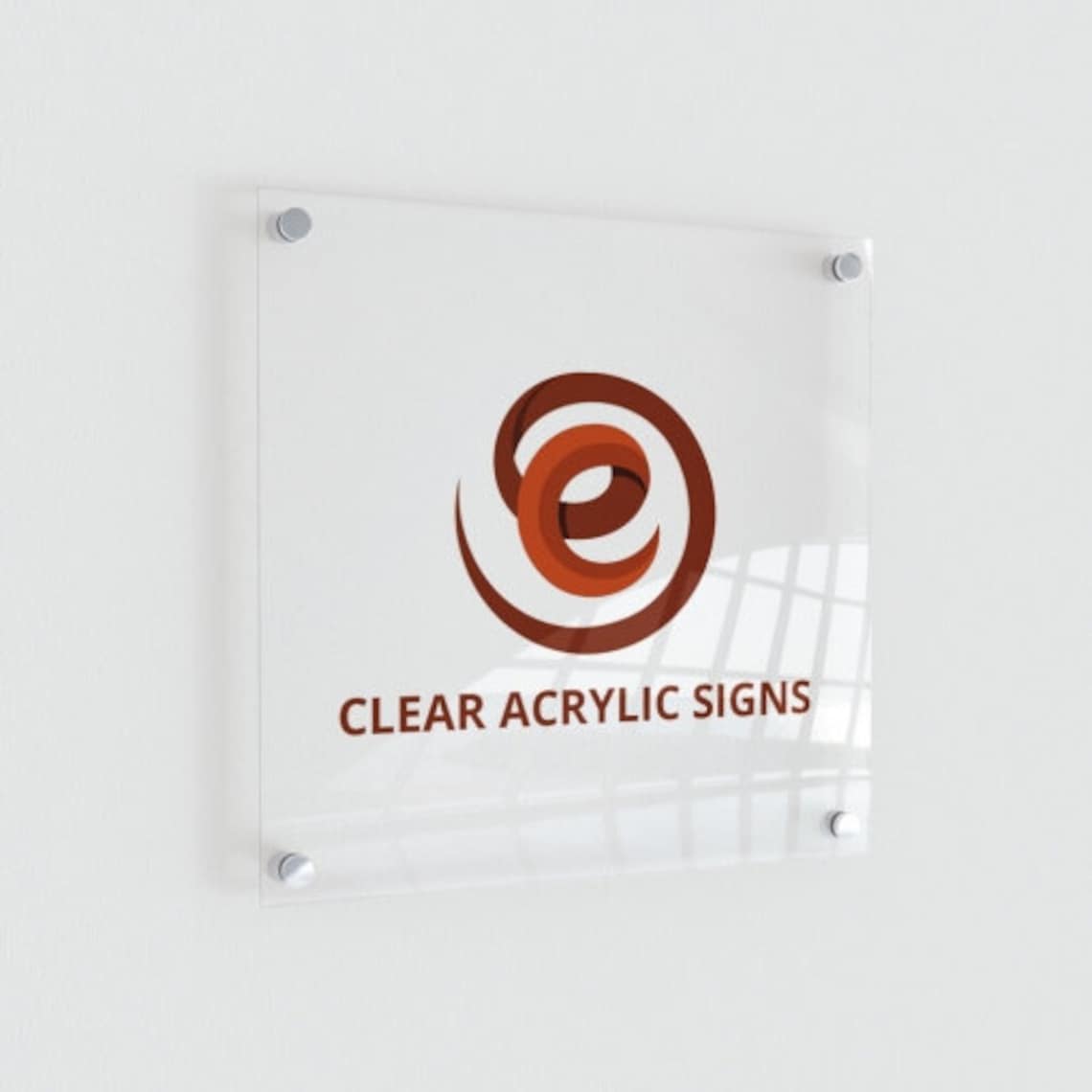 Custom Acrylic Logo Sign Business Branding Sign Etsy