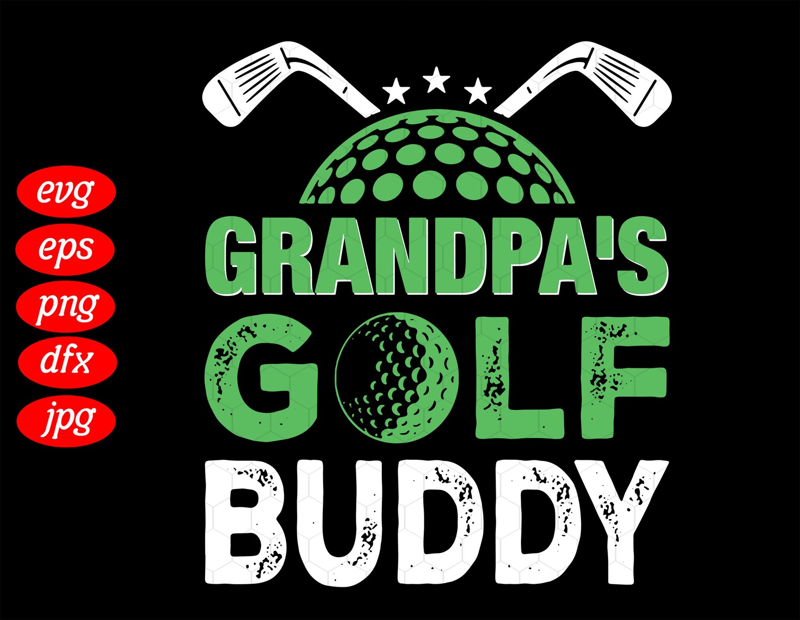 Grandpas golf buddy svg father day svg golffather golf  etsy