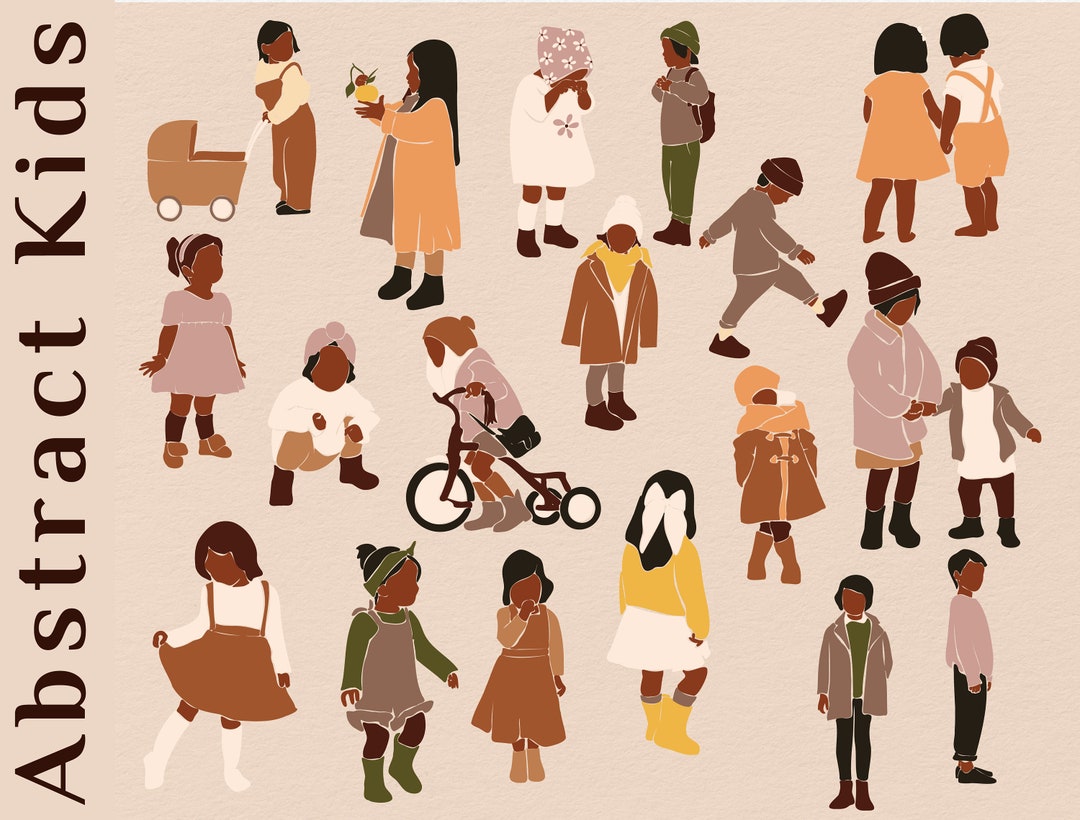 Abstract Kids Svg, Abstract Baby Print, Svg Clipart, Svg Children