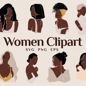 Black Girl Clipart Black Woman Clipart Black Fashion Girl African American Clipart Black Girl Magic Svg