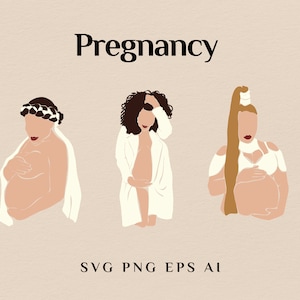 Mother Clipart, Abstract Pregnancy Clipart, Motherhood Clipart Pregnant Clipart Svg Abstract Female Svg Pregnancy Clipart. SVG clipart