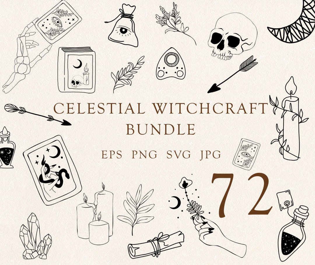 Witchcraft Svg Bundle, Mystical Witch Svg, Magic Potion Bottlesvg ...