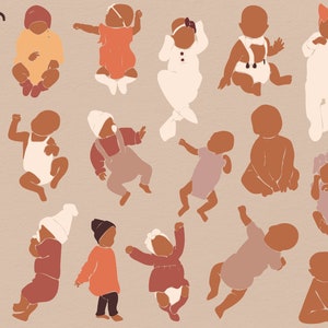Imágenes Prediseñadas de niños abstractos, imágenes prediseñadas de bebé, impresión de bebé abstracto, imágenes prediseñadas de niños Svg, bebé de Vector plano, bebé Png