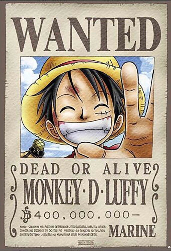 Monkey D. Luffy do One Piece. Imagens do anime e dos jogos.