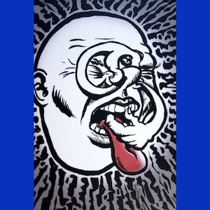 Puke Weird Postcard 4x6 gag