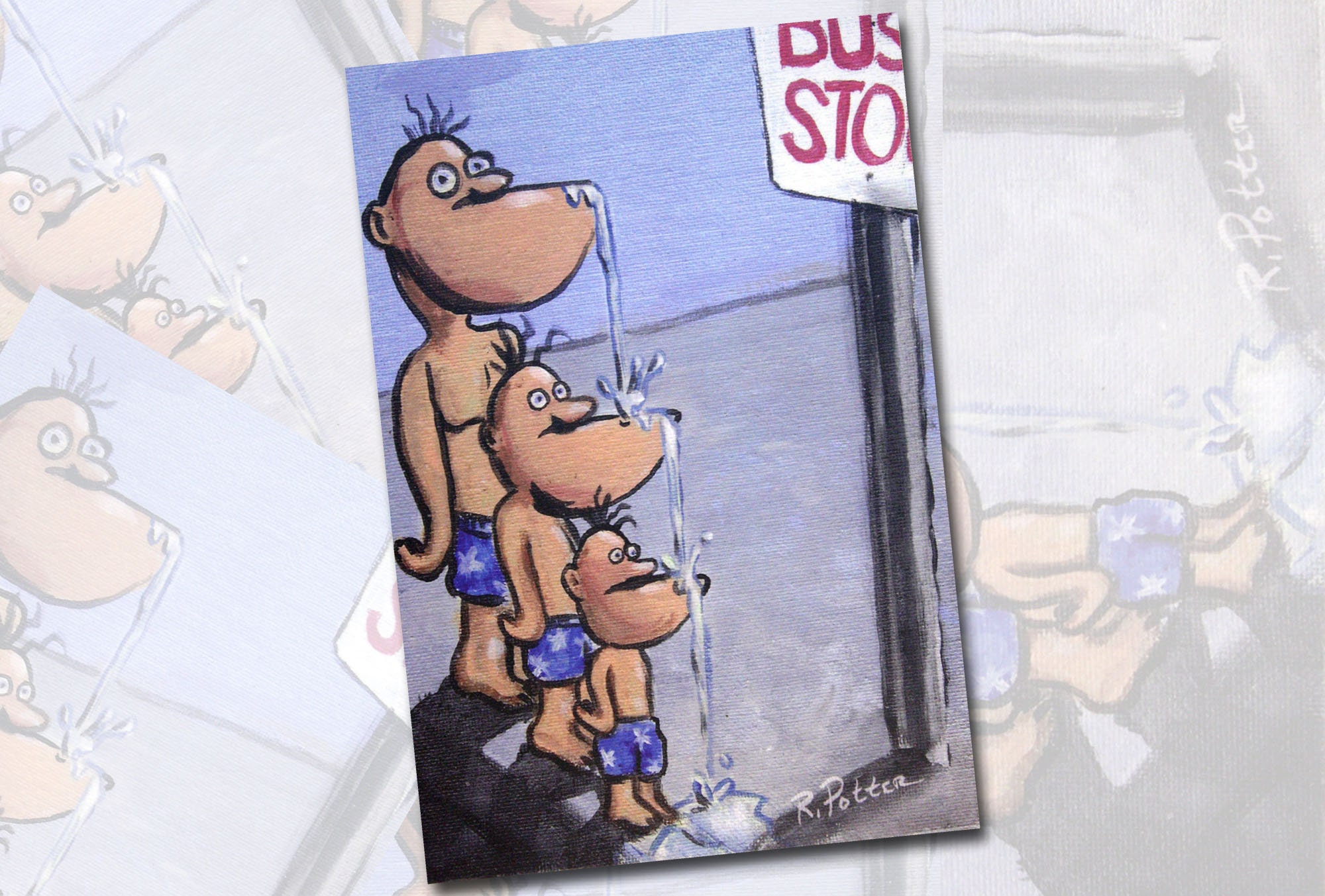 Gross Postcard Drooling Friends Funny Weird 4x6 - Etsy