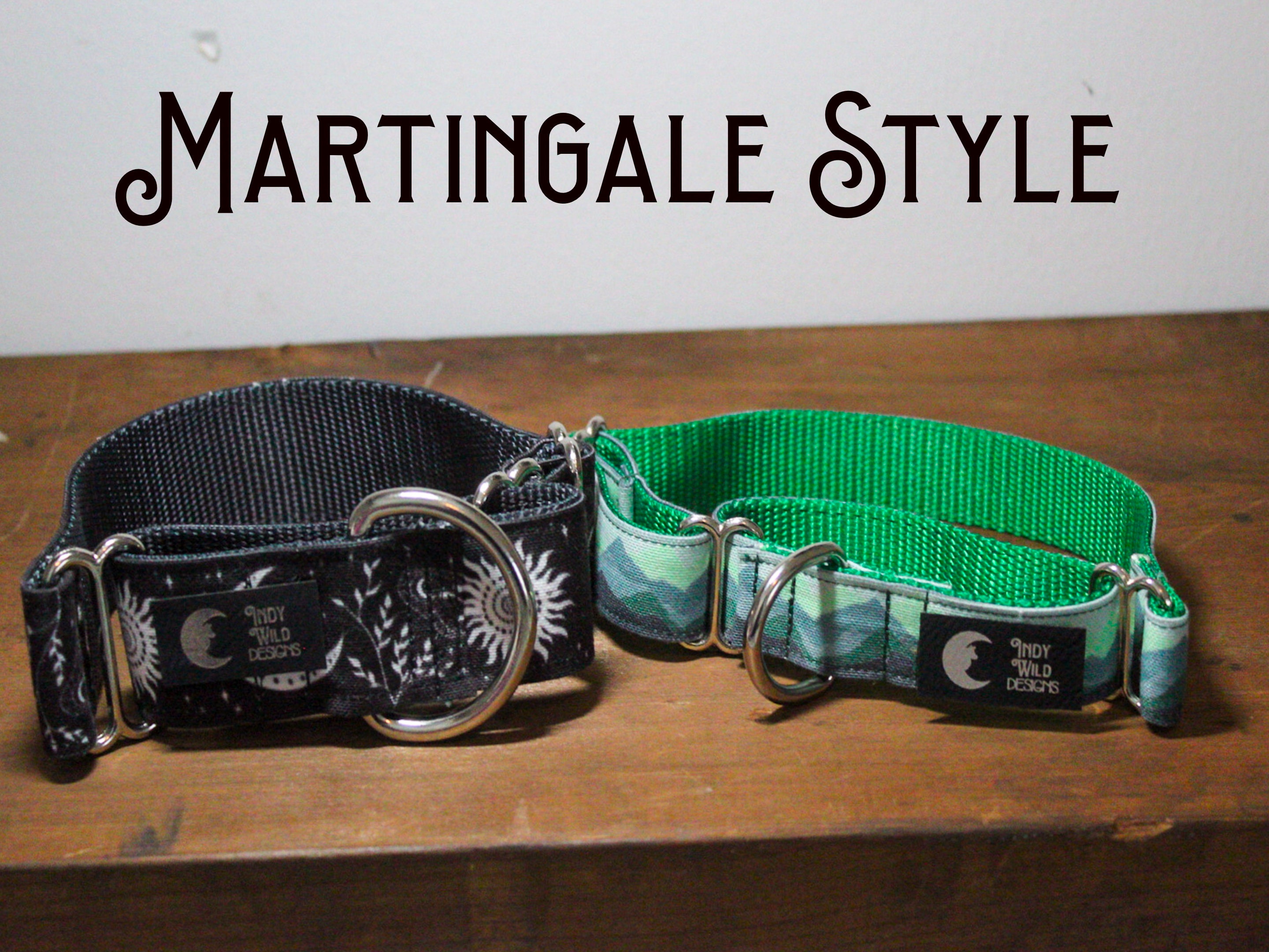 Verdant Mountains Dog Collar Mountain Dog Collar Green Dog Etsy