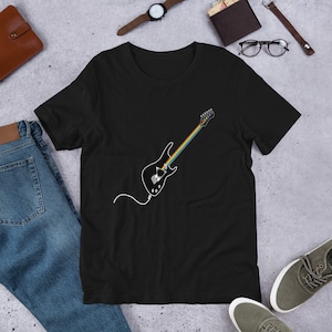 guitar pink floyd the dark side of the moon Short-Sleeve Unisex T-Shirt