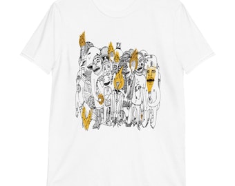 Fackeln von pflege die Menschen Kurzärmeliges Unisex T-Shirt