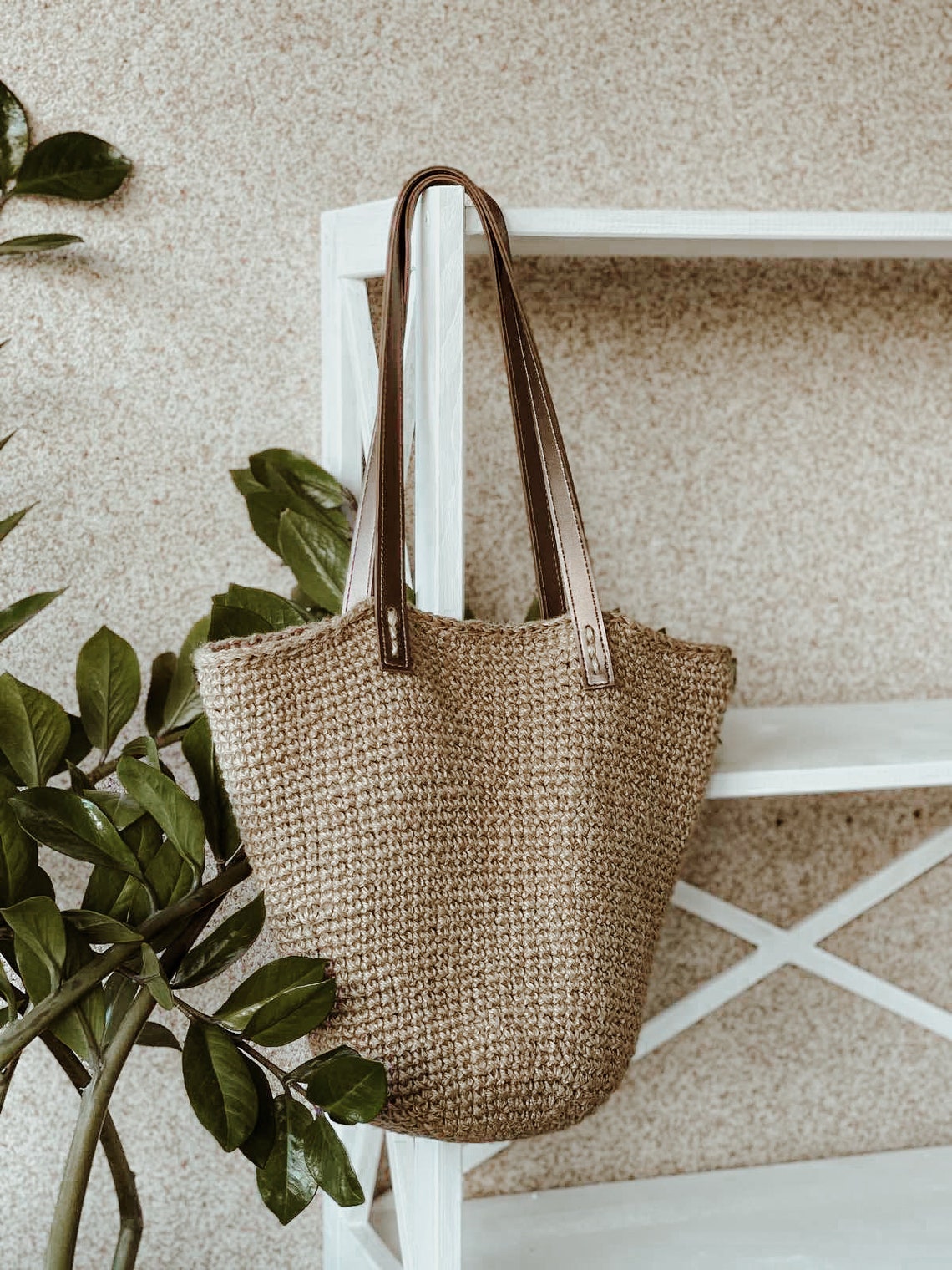 Crochet Jute Bag Pattern. PDF Pattern. Handbag Pattern. | Etsy