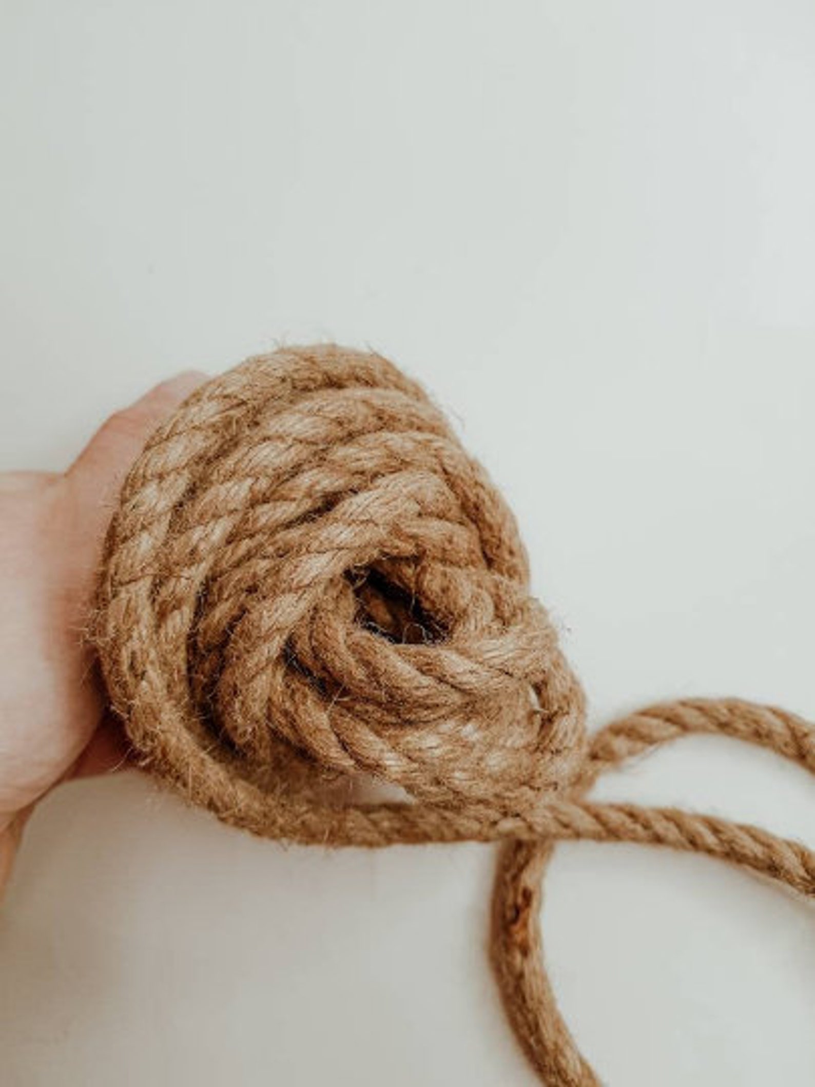 Jute twisted cord 8 mm. Natural jute rope. Raw jute rope. Etsy