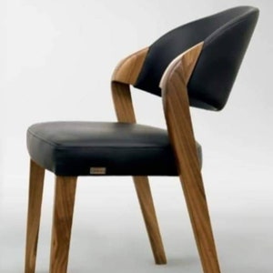 Sillas de comedor minimalistas, sillas de madera, sillas de cocina, sillas de madera maciza, elegantes sillas de comedor de estilo minimalista danés, muebles de comedor