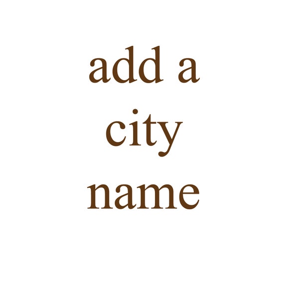 Ajouter un nom de ville à la carte de destination Etsy