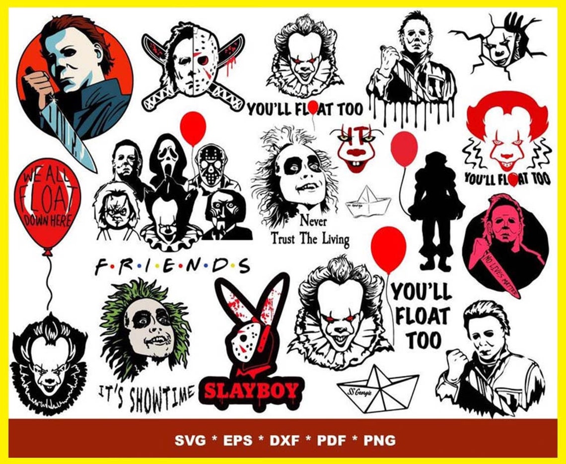 Download 350 Horror movie bundle svg png dxf eps | Etsy
