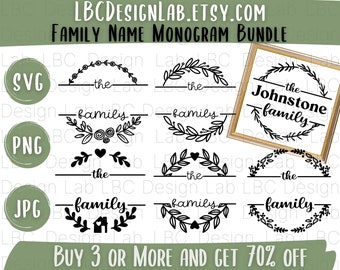 Download Family Monogram Svg Etsy