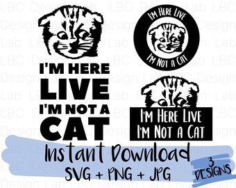 I Am Not A Cat Png Etsy I Am Not A Cat Png Etsy