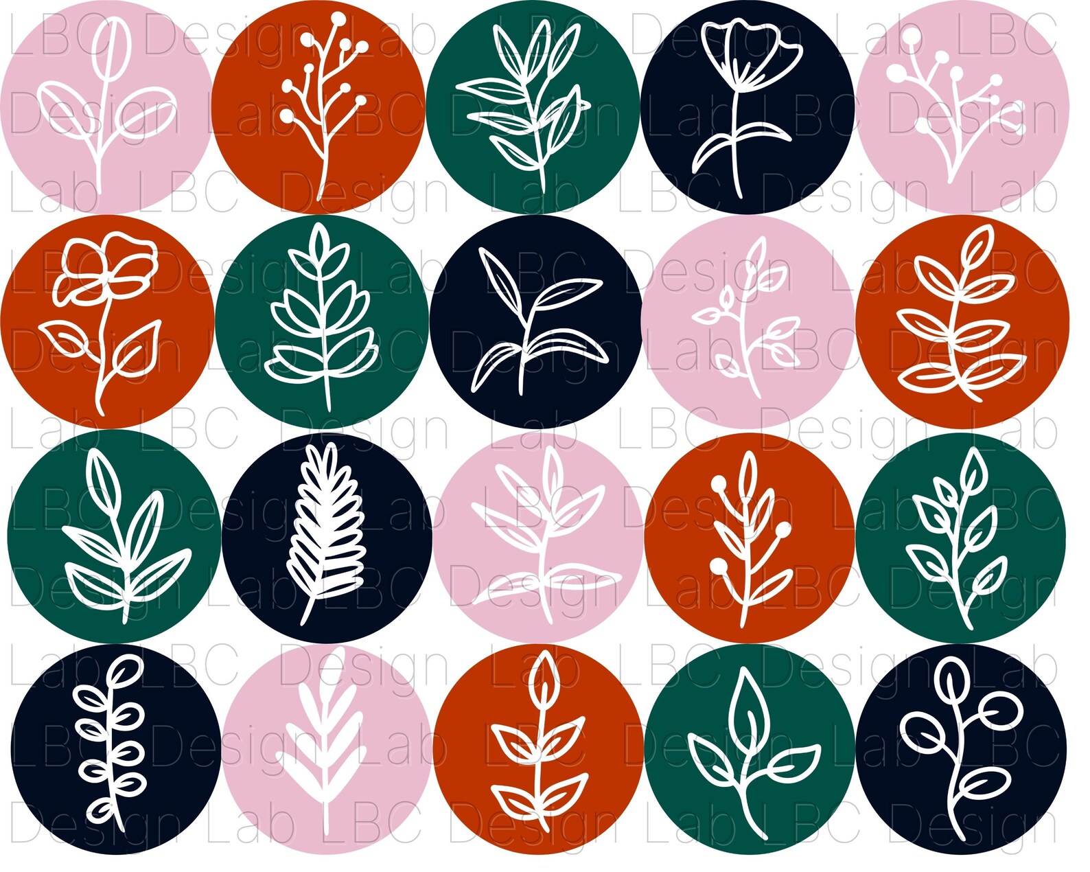 Download Monogram Keychain SVG Acrylic Keychain SVG Botanical | Etsy