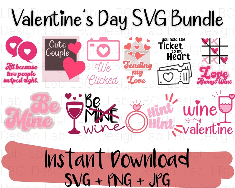 Download Love SVG Bundle Süße SVGs zum Verwenden auf | Etsy