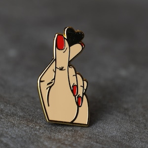 Love Sign Hand Hard Enamel Pin Gift