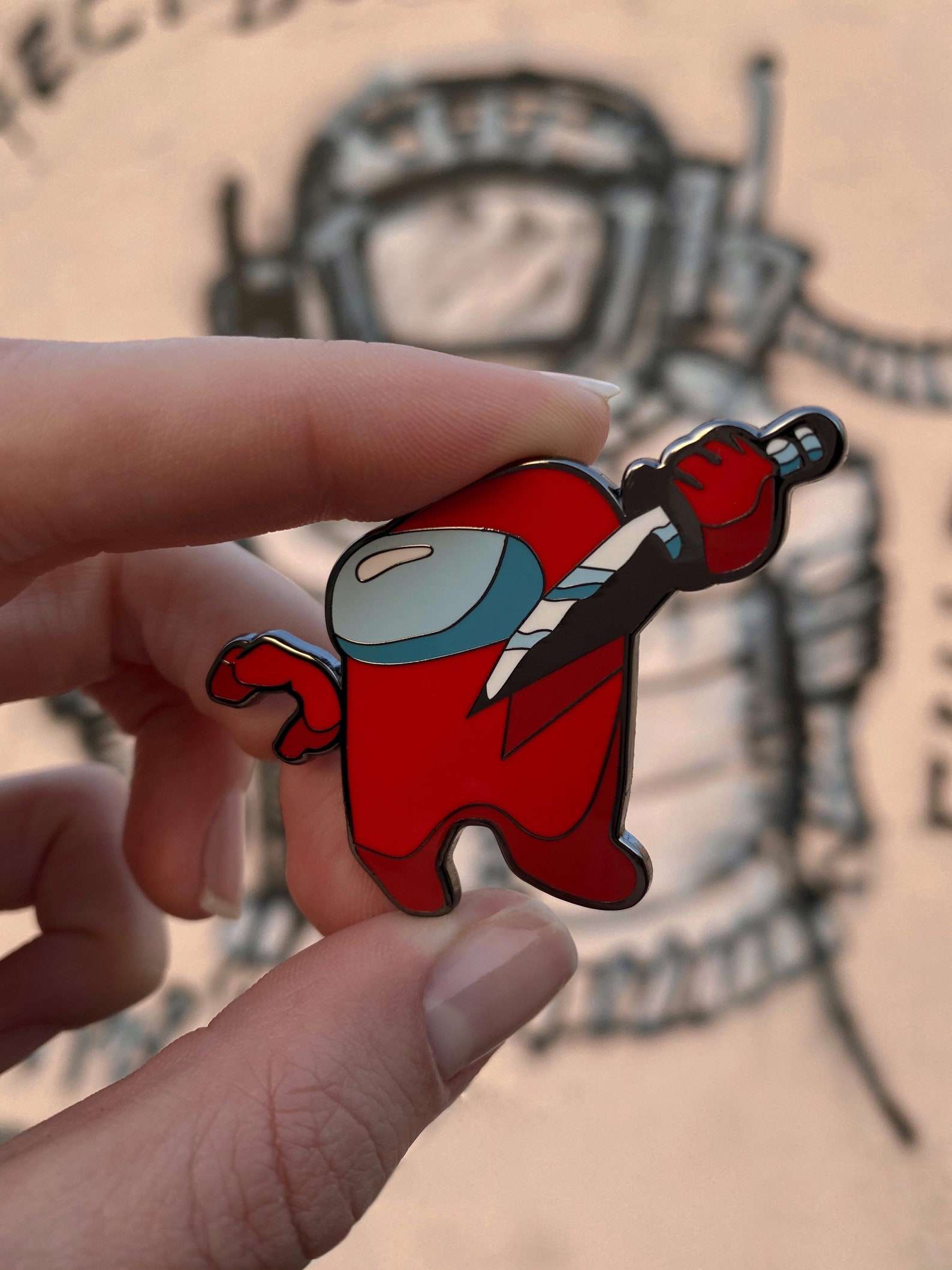 Among Us Hard Enamel Pin Gift - Etsy