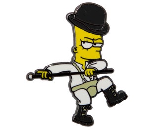 Bart Clockwork Orange The Simpsons fans Hard Enamel Pin Gift