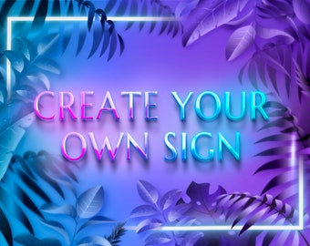 Benutzerdefinierte Neon Wandschild - Wort Neon Sign Logo - personalisierte Benutzername Decor Led Schild