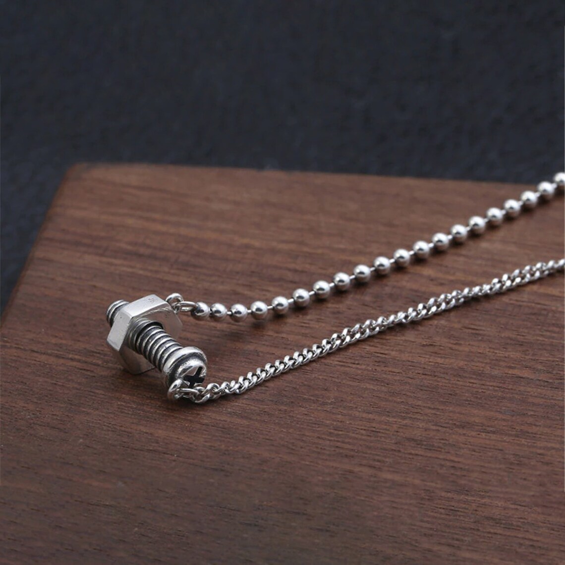 Nuts and Bolts Pendants 925 Sterling Silver Jewelry Etsy