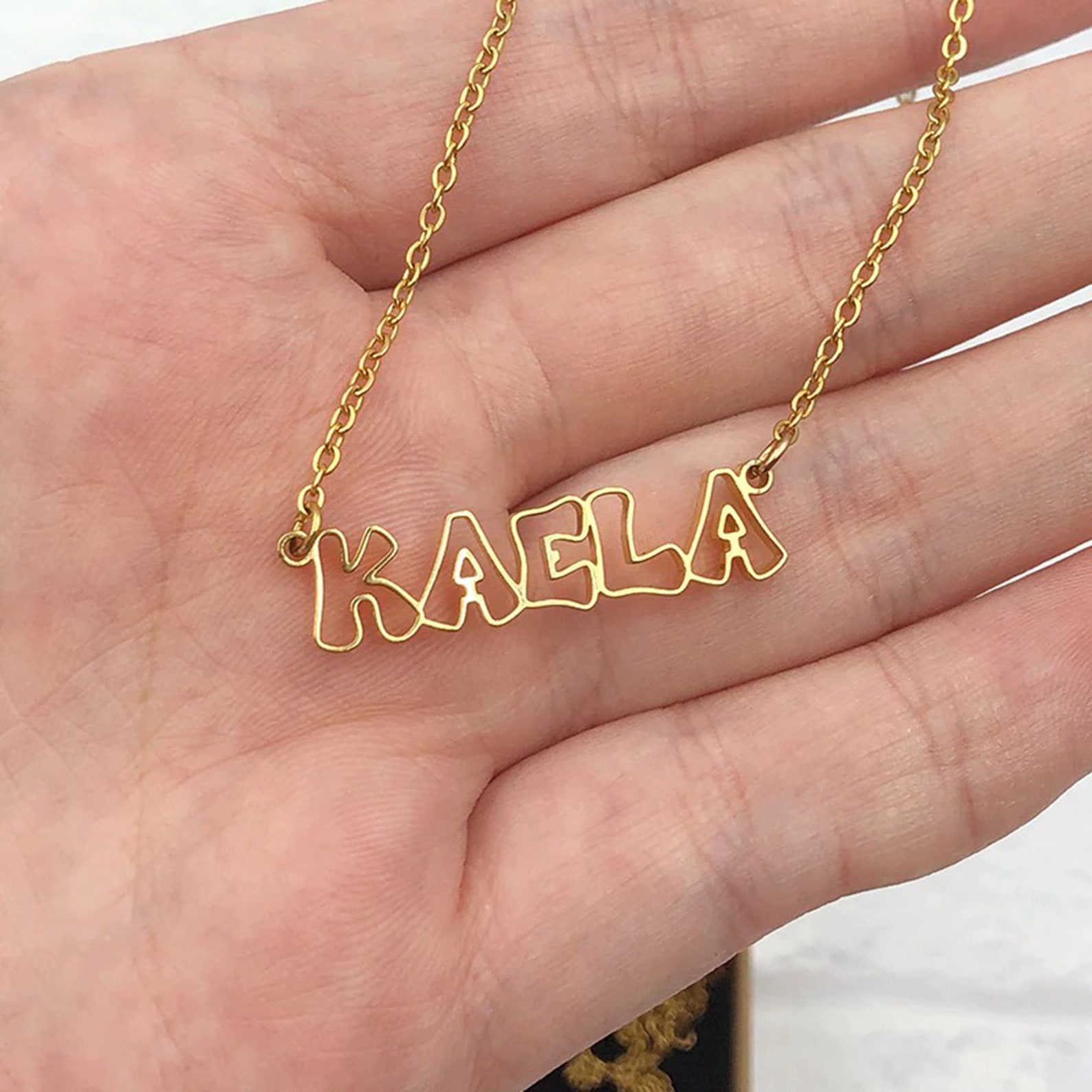 Name Template Necklace Name Template Necklace