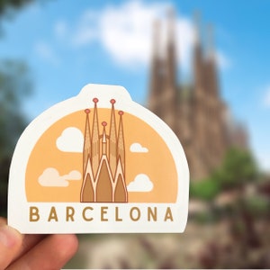 Sagrada Familia Sticker, Barcelona Spain Sticker, European Travel Stickers perfect gift ideas, Go Explore Spain, Sagrada Familia Church