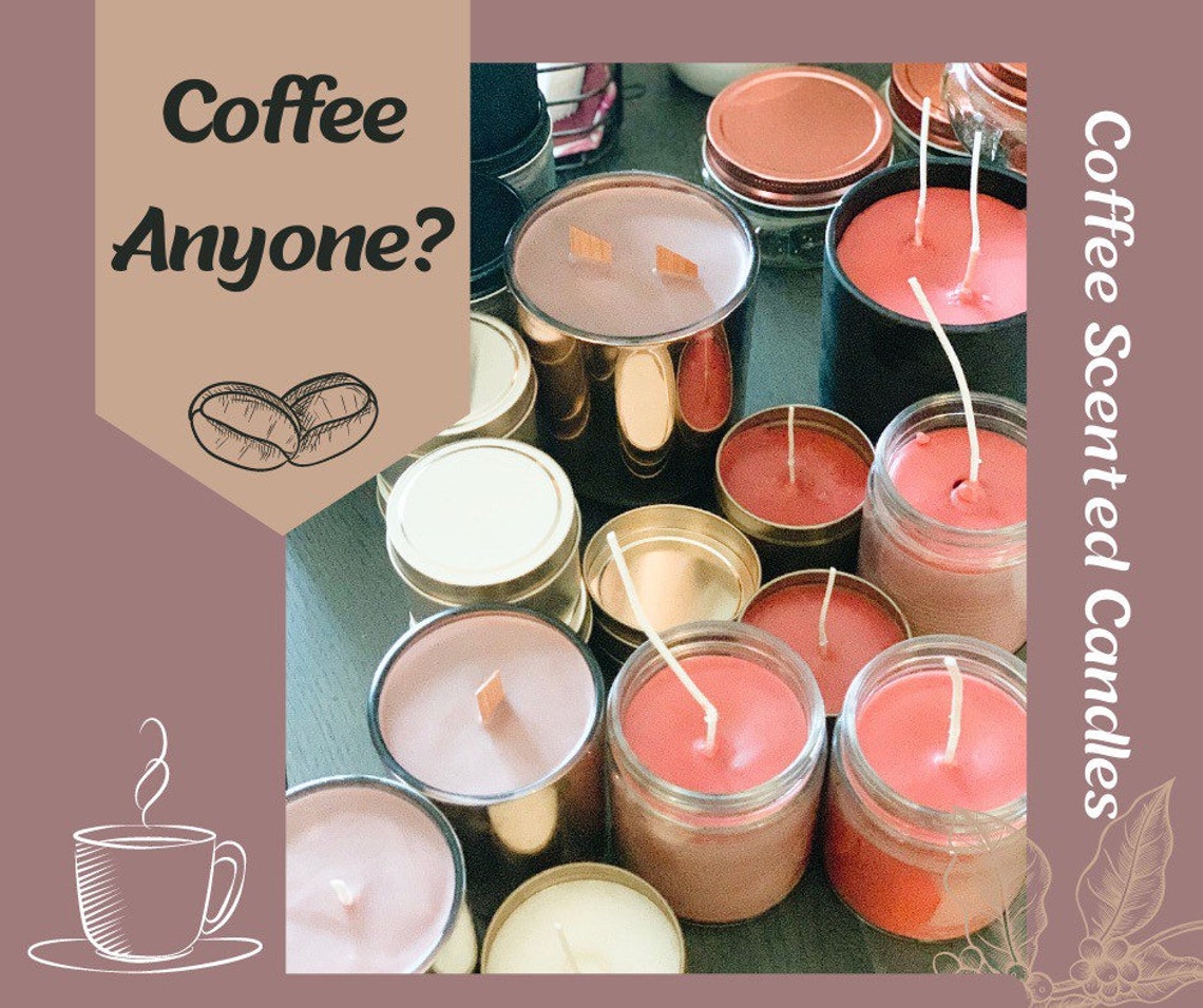 Coffee Scented Candles Rich Long lasting fragrance Etsy