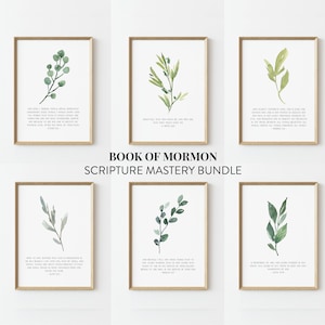 Scripture Mastery Bundle - Book of Mormon {Digital Download} | LDS wall art | LDS Quote | lds scripture | lds book of mormon