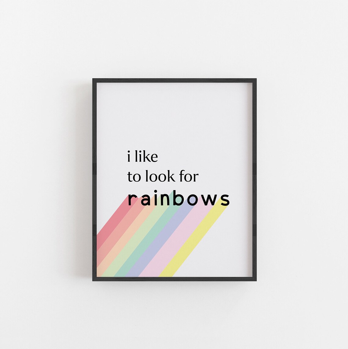 LDS I like to look for Rainbows Print Digital | Etsy