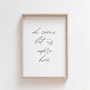 Oh Come All Ye Faithful Print | Christmas Print | Christmas Hymn Print | Christmas Art | Christ Christmas | DIGITAL DOWNLOAD