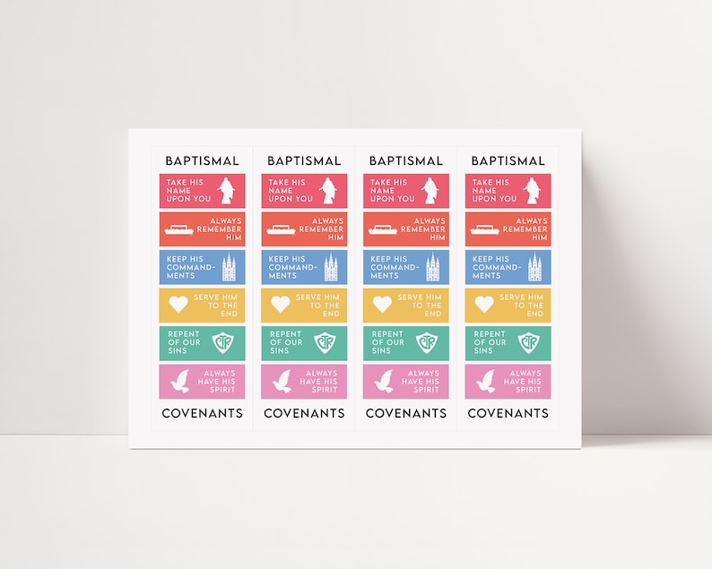 Printable LDS Baptism Bookmark digital Download Lds - Etsy