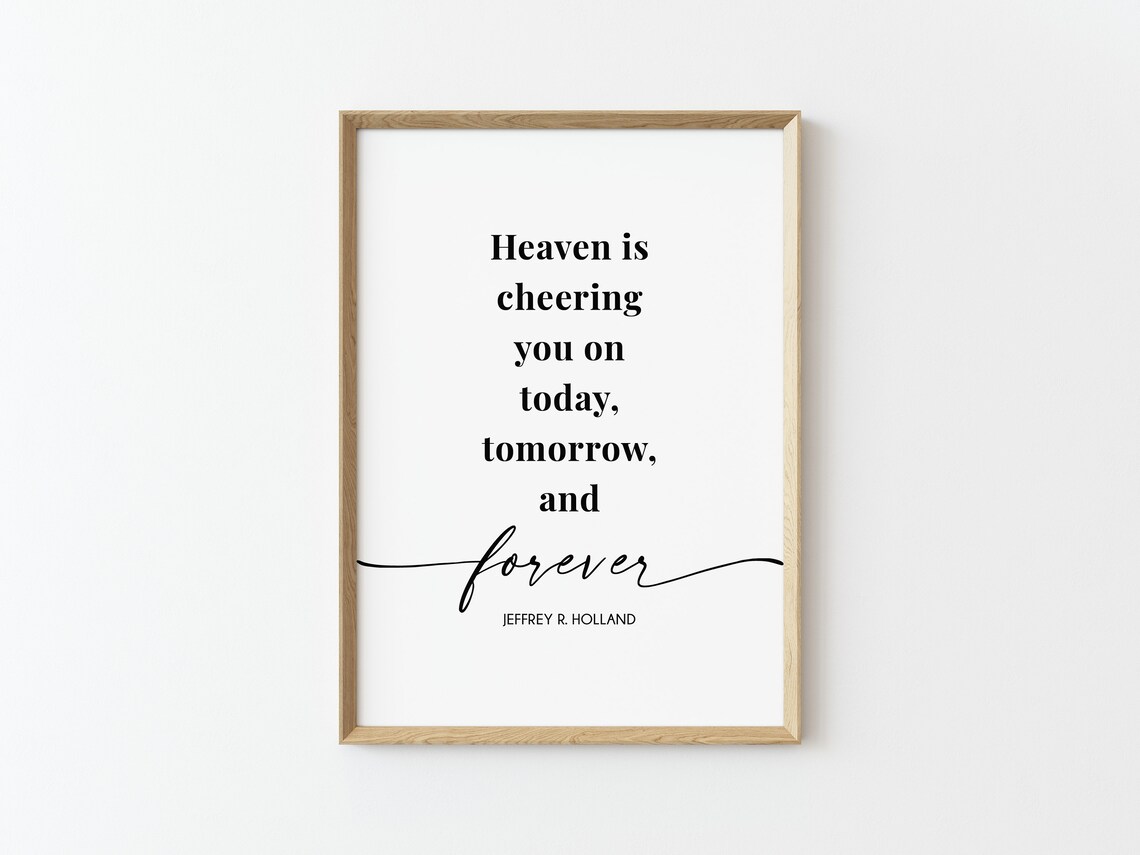 Heaven is Cheering You on Print digital Download Elder | Etsy