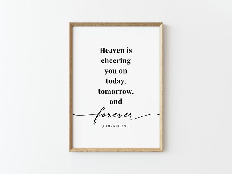 Heaven is Cheering You on Print digital Download Elder | Etsy
