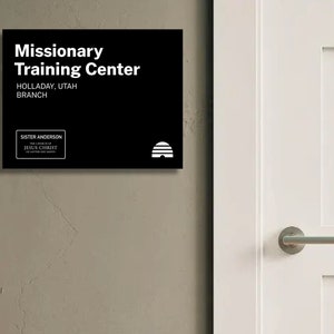 Custom At Home MTC Poster | LDS Missionary | 8.5&quot;x11&quot; Sign | Corjl | Customized | Personalized