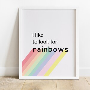 LDS I like to look for Rainbows Print Digital | Etsy
