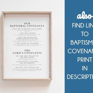 LDS Temple Covenants Printable | LDS Temple Poster | LDS Temple Prep ...
