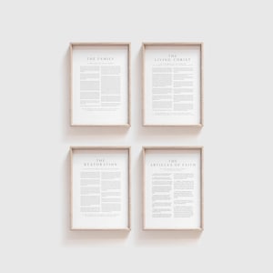 Pacchetto Proclama LDS / 5 formati / Cristo Vivente / Proclama della Famiglia / Proclama della Restaurazione / Articoli di Fede / Download Digitale
