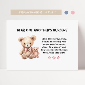 LDS Three Bears of Baptism Printable Bundle | Blue and Pink | 8 Unique ...