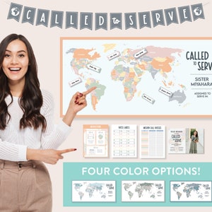 LDS Missionary Calling Party Pack | 4 Color Options: Pastel, Navy Blue, Light Blue, or Neutral | Vinyl Banner or Digital | LDS Call Opening